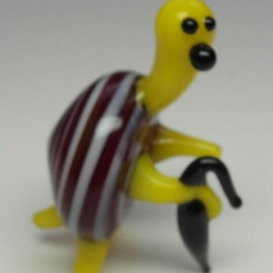 Miniature Turtle with Cane