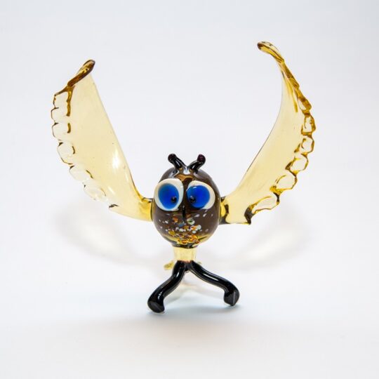 Owl With Large Wings Figurine