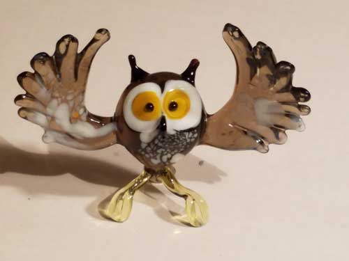 Owl With Open Wings