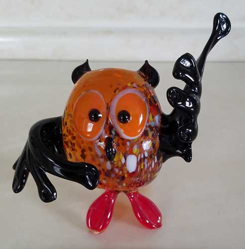 Owl With Raised Wing