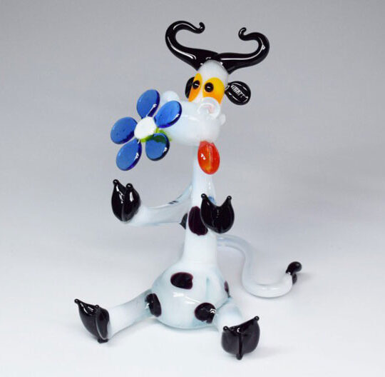 Cow Sitting Figurine