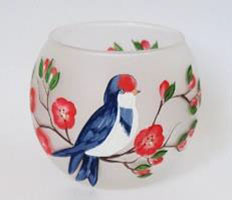 Large Candle Holder - Swallow