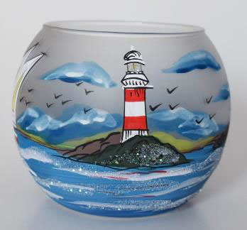 Large Candle Holder - Lighthouse