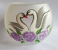 Large Candle Holder - Swans
