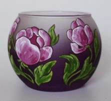Large Candle Holder - Peony