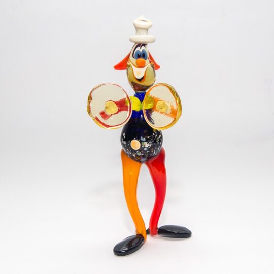 Clown With Cymbal Figurine