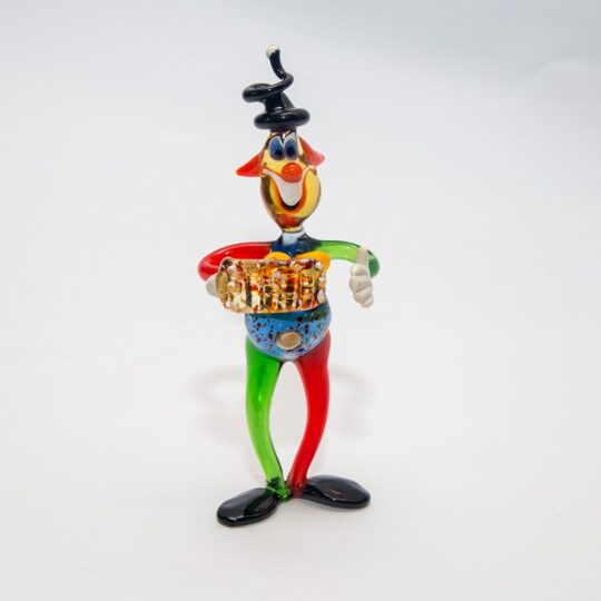 Clown With Accordion Figurine