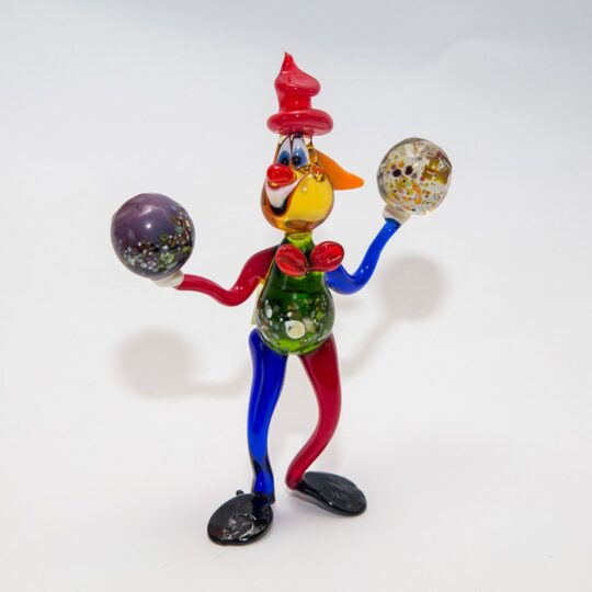 Clown With Orbs Figurine