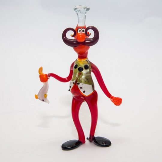 Chef Cooking Fish Figurine