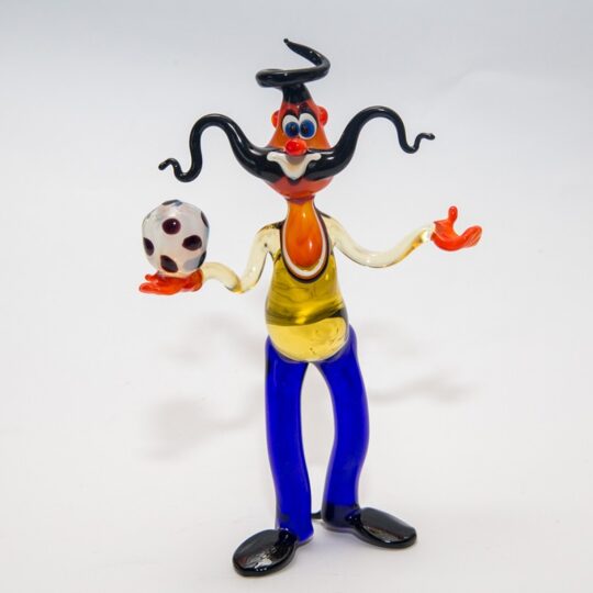 Cossack With Soccer Ball Figurine