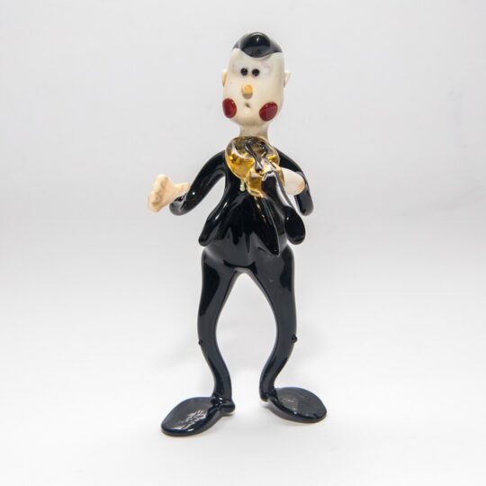 Musician Playing Violin Figurine