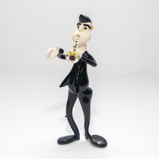 Musician Playing Clarinet Figurine